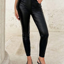 Tall pantalones de mujer con botones delanteros y bolsillos, con estilo