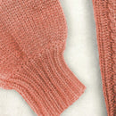 Moosta cardigan informal de manga de globo con nudo delantero de unicolor para otono/invierno