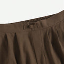 Zanzea pantalones anchos de pierna larga casuales y sueltos con cintura elastica de moda para mujer, pantalones chino de color solido