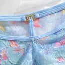 Tanga de encaje transparente y sexy con diseno de mariposa