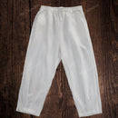 Pantalones cortos blancos de mujer con bolsillos laterales, versatiles y artisticos, de estilo casual