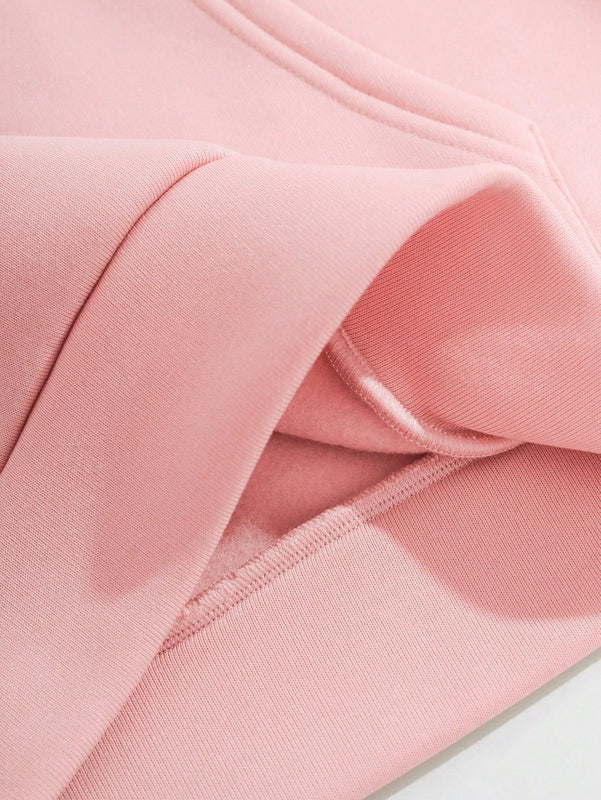 Lune sudadera con capucha informal para mujer con estampado de letra y pata de perro, para otono/invierno