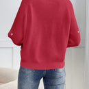 Frenchy cardigan con botones de corte casual y rayas para mujer, para otono/invierno