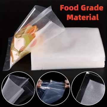 150pcs Bolsas de Sellado al Vacío Premium - Conservación Hermética de Alimentos, Reutilizables y Duraderas para Mantener la Frescura, Extender la Vida Útil, Prevenir el Descomposición - Esenciales del Hogar, Bolsas de Almacenamiento al Vacío