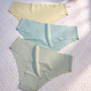 6 piezas de bragas femeninas sin costuras con borde ondulado triangular, ropa interior respirable y comoda con estampado de leopardo invisible