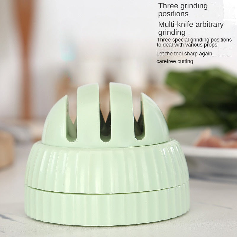 Afilador Manual Versátil - Afilado Rápido en 3 Etapas para Utensilios de Cocina, Material ABS Duradero
