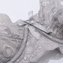 Dazy sujetador de encaje con parches, sexy y transparente, con aros y relleno push-up