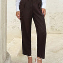 Tall pantalones entallados de mujer de cintura elastica tejidos para otono e invierno