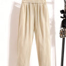 Lune pantalones termicos basicos de unicolor casual para mujer para otono/invierno