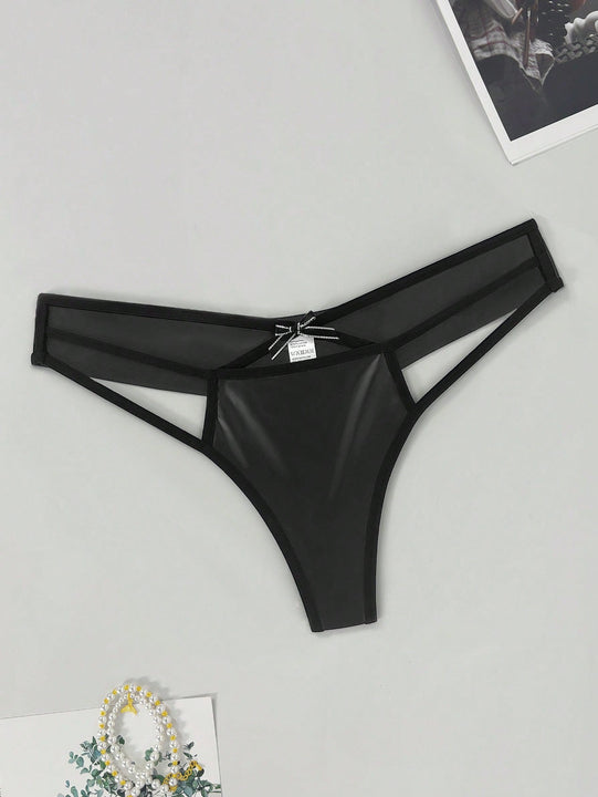 Ropa interior de mujer con diseno de tanga de cuero sexy, elegante y comoda