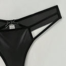 Ropa interior de mujer con diseno de tanga de cuero sexy, elegante y comoda