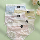 Set de 5 pantis sin costuras para mujer con diseno de nubes asimetrico y borde de cintura media