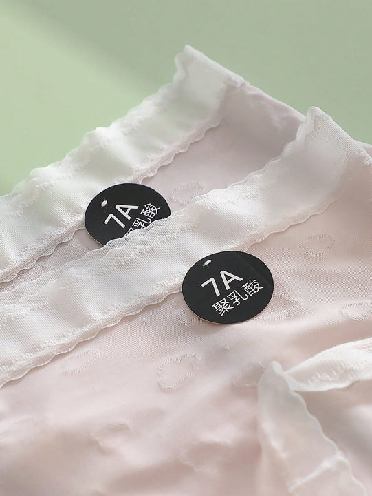 Set de 5 pantis sin costuras para mujer con diseno de nubes asimetrico y borde de cintura media