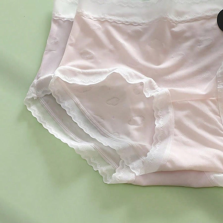 Set de 5 pantis sin costuras para mujer con diseno de nubes asimetrico y borde de cintura media