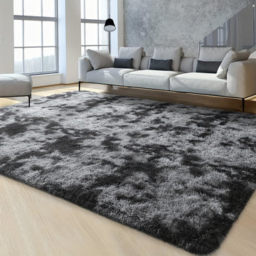 Alfombra suave y esponjosa de 1 pieza, adecuada para sala de estar, dormitorio, estudio o habitación de maquillaje, felpa suave antideslizante, alfombra junto a la cama o pasillo, lujoso y encantador estilo nórdico antideslizante, ideal para decoración d