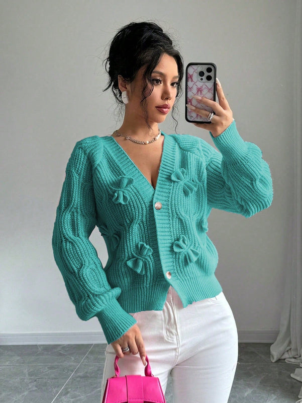 Elenzya chaqueta casual de mujer de unicolor con decoracion de mono, para otono/invierno