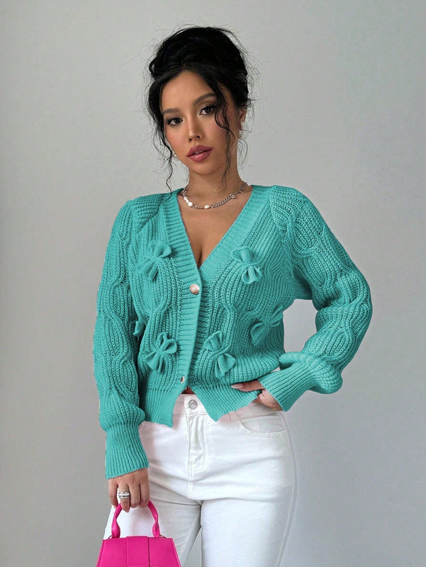 Elenzya chaqueta casual de mujer de unicolor con decoracion de mono, para otono/invierno