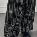 Friful pantalones anchos de mujer con cordon en la cintura, estilo casual para uso diario, con rayas