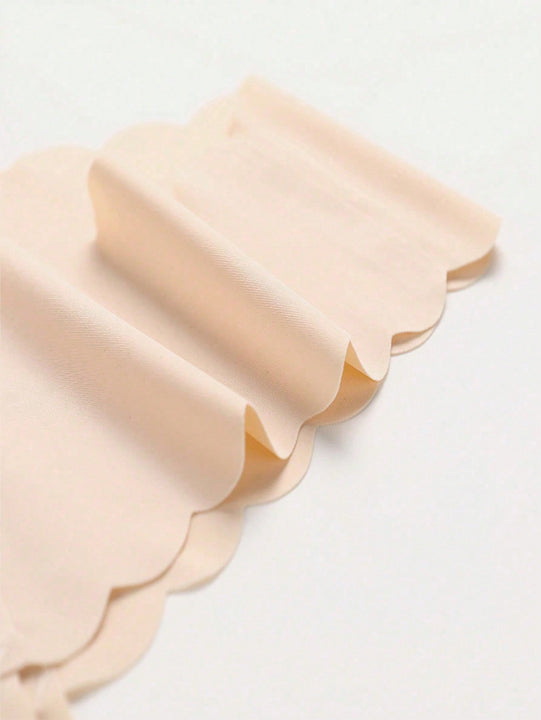 Paquete de 12 bragas de bikini sin costuras con ribete ondulado para mujeres, multicolor