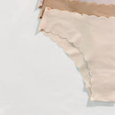 Paquete de 12 bragas de bikini sin costuras con ribete ondulado para mujeres, multicolor
