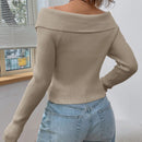 Ezwear chaqueta tipo cardigan de ajuste cenido con hombros descubiertos y cremallera