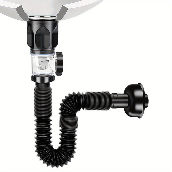 Juego de Tubos Retráctiles Antiodor para Cocina y Baño de 1 Pieza - Tubo de Drenaje Universal para Inodoro, Tubo de Agua y Accesorios