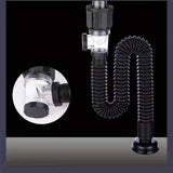 Juego de Tubos Retráctiles Antiodor para Cocina y Baño de 1 Pieza - Tubo de Drenaje Universal para Inodoro, Tubo de Agua y Accesorios