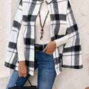 Emery rose ropa de otono para mujer, abrigo de lana con estilo de capa elegante para mujer, ropa de oficina para mujer