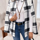 Emery rose ropa de otono para mujer, abrigo de lana con estilo de capa elegante para mujer, ropa de oficina para mujer