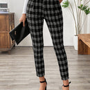 Emery rose pantalones casuales ajustados de unicolor para mujer, uso diario
