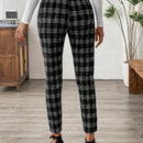 Emery rose pantalones casuales ajustados de unicolor para mujer, uso diario