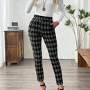 Emery rose pantalones casuales ajustados de unicolor para mujer, uso diario