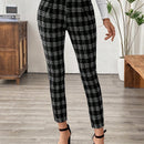 Emery rose pantalones casuales ajustados de unicolor para mujer, uso diario