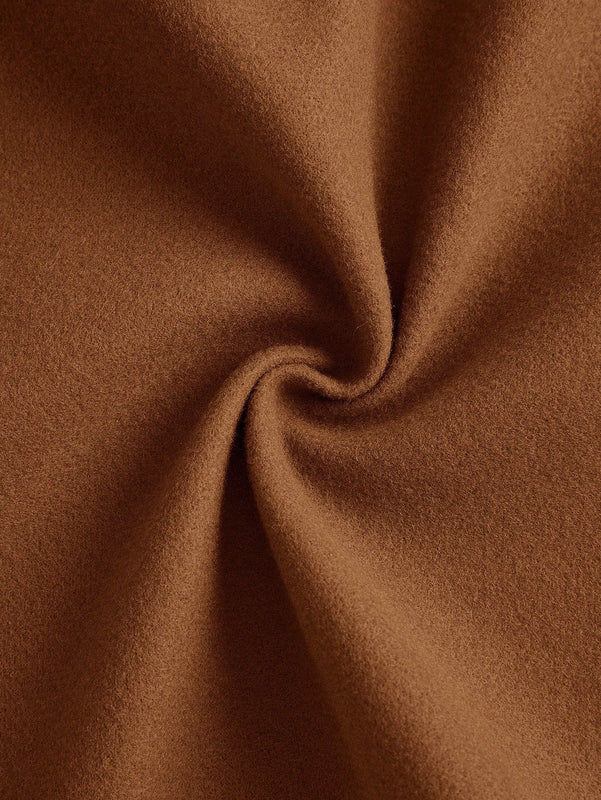 Vintamour abrigo capa elegante con cuello de pie de unicolor para mujer, para otono/invierno