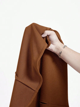 Vintamour abrigo capa elegante con cuello de pie de unicolor para mujer, para otono/invierno