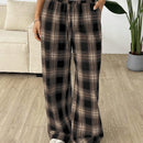 Ezwear pantalones largos de franela con cintura contrastante, llegada reciente, para principios de otono
