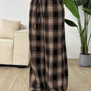 Ezwear pantalones largos de franela con cintura contrastante, llegada reciente, para principios de otono