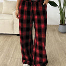 Ezwear pantalones de cuadritos con contraste de color en la cintura, nuevos para mujer en temporada de otono