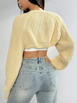 Ezwear cardigan con camisola decorado con lazo para mujer, otono/invierno
