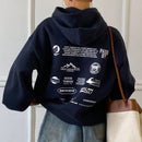 Dazy sudadera holgada de felpa nueva de mujer para otono