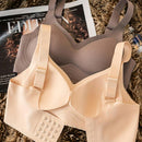 3 piezas de ropa interior sin costuras de color solido para mujer, sujetador deportivo fino con frunces en el pecho, de una pieza, antiflacidez, realce, para verano