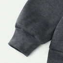 Ezwear sudadera holgada casual de cuello alto con media cremallera, estampado de la letra california, color blanco, con cordon ajustable, esponjosa y gruesa, apropiada para otono/invierno