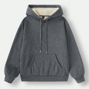 Ezwear sudadera holgada casual de cuello alto con media cremallera, estampado de la letra california, color blanco, con cordon ajustable, esponjosa y gruesa, apropiada para otono/invierno