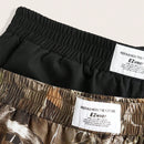 Ezwear set de 2 pantalones de pierna ancha con estampado de hoja de arce y negro para mujer