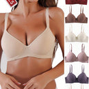Conjunto de 6 sujetadores sin costuras con relleno - comodo y elevador, con soporte de aro ajustable - coleccion de lenceria suave para mujer de uso diario