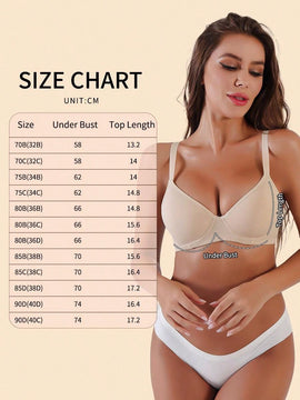 Conjunto de 6 sujetadores sin costuras con relleno - comodo y elevador, con soporte de aro ajustable - coleccion de lenceria suave para mujer de uso diario