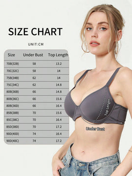 Paquete de 6 sujetadores sin costuras ultrasuaves y de push up - intimos tipo camiseta comodos y de uso diario, con soporte para mujeres - set de valor versatil en estilo sencillo