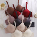 Paquete de 6 sujetadores sin costuras ultrasuaves y de push up - intimos tipo camiseta comodos y de uso diario, con soporte para mujeres - set de valor versatil en estilo sencillo