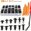 50pcs Remaches de Plástico Negros para Coches - Agujero de 8mm, Clips de Expansión para Molduras de Puertas y Retención de Paneles