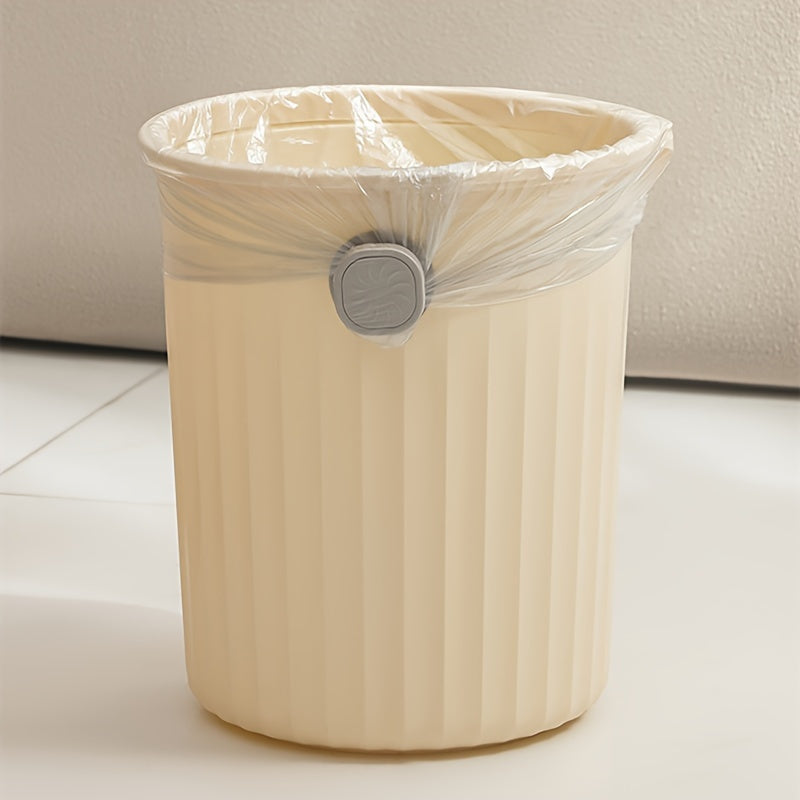 1pc Soporte para Bolsas de Basura Antideslizante con Apertura de Una Mano - Dispensador Resistente de PP, Base Antideslizante para Cocina, Baño, Sala, Exterior, Oficina - Colocación Segura de Bolsas de Basura, Solución de Almacenamiento de Residuos, Mate